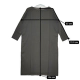 vie evam eva cotton georgette square OP V183T918 ワンピース グレー レディース ヴィー エヴァムエヴァ【中古】5-0730M∞