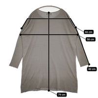 vie evam eva cottton plaiting tunic V181K909 ワンピース チュニック グレー レディース ヴィー エヴァムエヴァ【中古】5-0922M∞