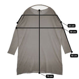 vie evam eva cottton plaiting tunic V181K909 ワンピース チュニック グレー レディース ヴィー エヴァムエヴァ【中古】5-0922M∞