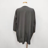 vie evam eva cotton georgette square robe V183T917 サイズM カーディガン グレー レディース ヴィー エヴァムエヴァ【中古】5-0811M◎