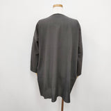 vie evam eva cotton georgette square robe V183T917 サイズM カーディガン グレー レディース ヴィー エヴァムエヴァ【中古】5-0811M◎