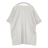 evam eva ドルマン E191T125 半袖 コットン チュニック ライトグレー レディース エヴァムエヴァ【中古】5-0730M∞