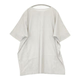 evam eva ドルマン E191T125 半袖 コットン チュニック ライトグレー レディース エヴァムエヴァ【中古】5-0730M∞