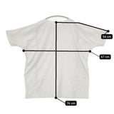 evam eva ドルマン E191T125 半袖 コットン チュニック ライトグレー レディース エヴァムエヴァ【中古】5-0730M∞