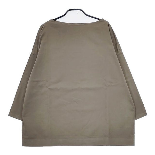 evam eva コットンスタンドネックシャツ E183T010 ブラウス シャツ グレー レディース エヴァムエヴァ【中古】5-0803M∞