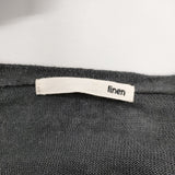 evam eva garment dyeing linen robe E191K143 サイズM ローブ カーディガン ネイビー レディース エヴァムエヴァ【中古】5-0811M◎