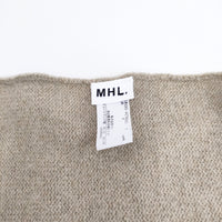 MHL. 24aw SCOUT SCARF スコットランド産 定価12100円 5954278502 ウール スカーフ ベージュ レディース エムエイチエル【中古】5-1006T◎