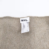 MHL. 24aw SCOUT SCARF スコットランド産 定価12100円 5954278502 ウール スカーフ ベージュ レディース エムエイチエル【中古】5-1006T◎