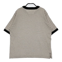 MHL. COTTON LINEN STRIPE JERSEY 定価15400円 5955168504 2 半袖Ｔシャツ 25ss ベージュ ブラック レディース エムエイチエル【中古】5-0531S♪