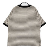 MHL. COTTON LINEN STRIPE JERSEY 定価15400円 5955168504 2 半袖Ｔシャツ 25ss ベージュ ブラック レディース エムエイチエル【中古】5-0531S♪