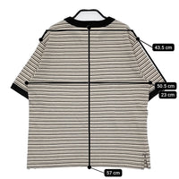 MHL. COTTON LINEN STRIPE JERSEY 定価15400円 5955168504 2 半袖Ｔシャツ 25ss ベージュ ブラック レディース エムエイチエル【中古】5-0531S♪