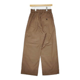MHL. OVERDYE MELANGE COTTON LINEN 定価30910円 5955140504 イージーワイド パンツ 25ss ブラウン レディース エムエイチエル【中古】5-0531M♪