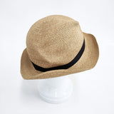 mature ha BOXED HAT ボックスハット ペーパー サイズM 帽子 ハット ベージュ レディース マチュアーハ【中古】5-0726M◎