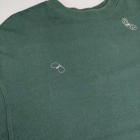 mina perhonen choucho xa8374 刺繍 長袖Ｔシャツ カットソー ロンＴ グリーン レディース ミナペルホネン【中古】5-0803M∞