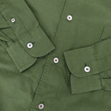 COMOLI S03-02014 バンドカラー シャツワンピ コットン プルオーバー ワンピース グリーン レディース コモリ【中古】5-1106M∞