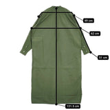 COMOLI S03-02014 バンドカラー シャツワンピ コットン プルオーバー ワンピース グリーン レディース コモリ【中古】5-1106M∞