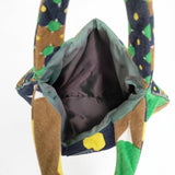 mina perhonen forest ring エッグバッグ ua9798 トートバッグ ブラウン グリーン レディース ミナペルホネン【中古】5-1021T◎