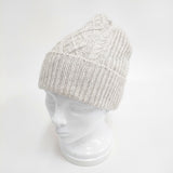 mature ha ウール混 ニット帽 帽子 ニットキャップ ベージュ レディース マチュアーハ【中古】5-1021T◎