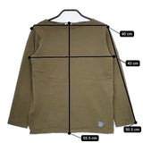 ORCIVAL/Pilgrim Surf+Supply バスクシャツ サイズ1 フランス製 長袖Ｔシャツ カットソー ロンＴ カーキ レディース オーシバル/オーチバル/ピルグリム サーフ+サプライ【中古】5-0803M∞