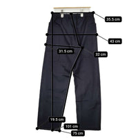 ORCIVAL/BEAUTY&YOUTH UNITED ARROWS 別注 RC-2423 FTP-BY ウール イージー パンツ ネイビー レディース オーシバル/オーチバル/ビューティアンドユース【中古】5-1005T∞