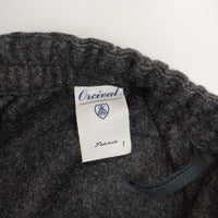 ORCIVAL RC-2423 FTP ウール イージー パンツ チャコールグレー レディース オーシバル/オーチバル【中古】5-1005T∞