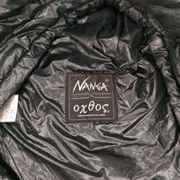 NANGA oxtos オクトス ポータブルダウンフーディー 定価28600円 コラボ インナーダウン XS ダウンジャケット ネイビー レディース ナンガ【中古】5-1005T∞
