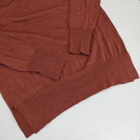 DRESSTERIOR Vネック ウール セーター ニット ワインレッド レディース ドレステリア【中古】5-1005T∞