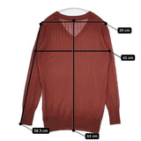 DRESSTERIOR Vネック ウール セーター ニット ワインレッド レディース ドレステリア【中古】5-1005T∞