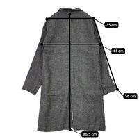 evam eva E151T009 リネン コート チャコールグレー レディース エヴァムエヴァ【中古】5-0726M∞