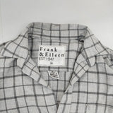 Frank&Eileen フランネル チェック XS 長袖シャツ グレー ライトグレー レディース フランクアンドアイリーン【中古】5-0803M∞