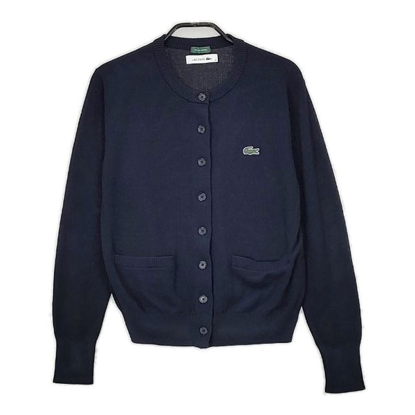 LACOSTE/BEAMS BOY 別注 ニット カーディガン ネイビー レディース ラコステ/ビームスボーイ【中古】5-0726M∞