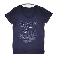 JOUR de Language 未使用品 PEANUTS スヌーピー サイズ1 半袖Ｔシャツ カットソー ネイビー レディース ジュールドランゲージ【中古】5-0613S♪