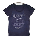 JOUR de Language 未使用品 PEANUTS スヌーピー サイズ1 半袖Ｔシャツ カットソー ネイビー レディース ジュールドランゲージ【中古】5-0613S♪
