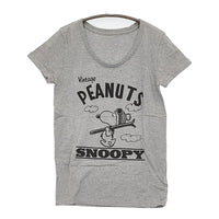 JOUR de Language 未使用品 PEANUTS スヌーピー サイズ1 半袖Ｔシャツ カットソー グレー レディース ジュールドランゲージ【中古】5-0613S♪