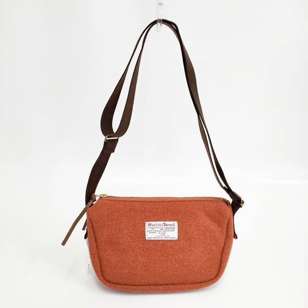HARRIS TWEED NORTH THREE QUARTER EAST ショルダーバッグ オレンジ レディース ハリスツイード【中古】5-1021T◎