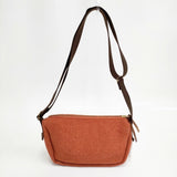 HARRIS TWEED NORTH THREE QUARTER EAST ショルダーバッグ オレンジ レディース ハリスツイード【中古】5-1021T◎