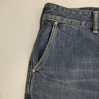 45R/45rpm おこめデニムのシャルロットパンツ（加工） 定価30800円 サイズ4 デニムパンツ ブルー レディース フォーティーファイブアールピーエム【中古】5-0803G∞