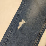 MM6/Maison Margiela S52KA0422 ダメージ加工 デストロイドクロップ イージー デニムパンツ 23SS ブルー レディース エムエム6/メゾンマルジェラ【中古】5-1106G∞