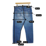 JIL SANDER BOYFRIEND ボーイフレンド ジーンズ 日本製 デニムパンツ ブルー レディース ジルサンダー【中古】5-1106G∞