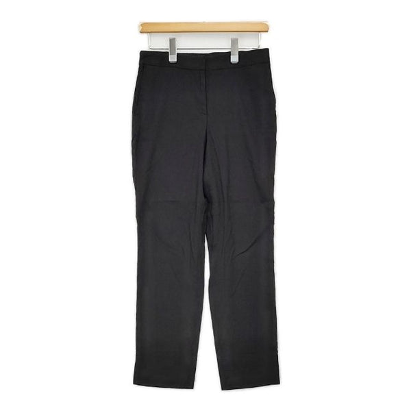 theory luxe エコクランチウォッシュリネンパンツ 1206400 イージー パンツ ブラック レディース セオリーリュクス【中古】5-0726M∞