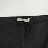 theory luxe エコクランチウォッシュリネンパンツ 1206400 イージー パンツ ブラック レディース セオリーリュクス【中古】5-0726M∞