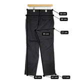 theory luxe エコクランチウォッシュリネンパンツ 1206400 イージー パンツ ブラック レディース セオリーリュクス【中古】5-0726M∞