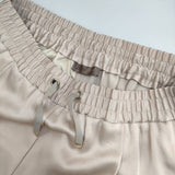 Herno PT00004DR ビスコースブレンド サテンイージーパンツ サイズ42 パンツ ピンクベージュ レディース ヘルノ【中古】5-0812M△