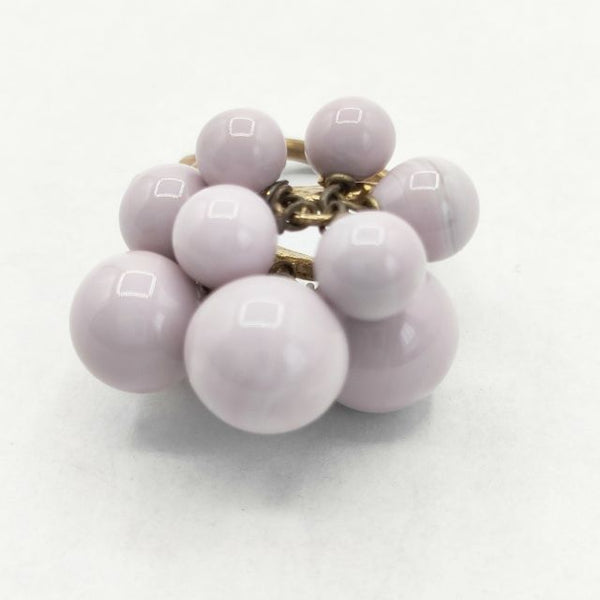 オカベマキコ okabemakiko しゃぼんリング 定価16500円 リング・指輪 約11.5号 ラベンダー ゴールド レディース【中古】5-0813G∞