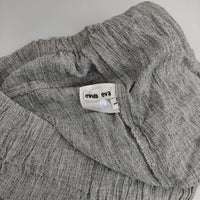 evam eva E191T169 コットンリネンイージーパンツ ウエストゴム パンツ グレー レディース エヴァムエヴァ【中古】5-0726M∞