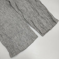 evam eva E191T169 コットンリネンイージーパンツ ウエストゴム パンツ グレー レディース エヴァムエヴァ【中古】5-0726M∞