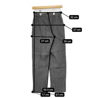 evam eva E191T169 コットンリネンイージーパンツ ウエストゴム パンツ チャコールグレー レディース エヴァムエヴァ【中古】5-0726M∞
