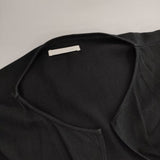 vie evam eva V201T934 前開き ローブ 羽織りコットン シャツJKT ジャケット ブラック レディース ヴィー エヴァムエヴァ【中古】5-0726M∞