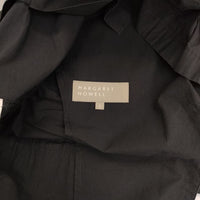 MARGARET HOWELL 578-220401 コットン ブレザー テーラードジャケット ブラック レディース マーガレットハウエル【中古】5-0726M∞