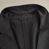 MARGARET HOWELL 578-220401 コットン ブレザー テーラードジャケット ブラック レディース マーガレットハウエル【中古】5-0726M∞